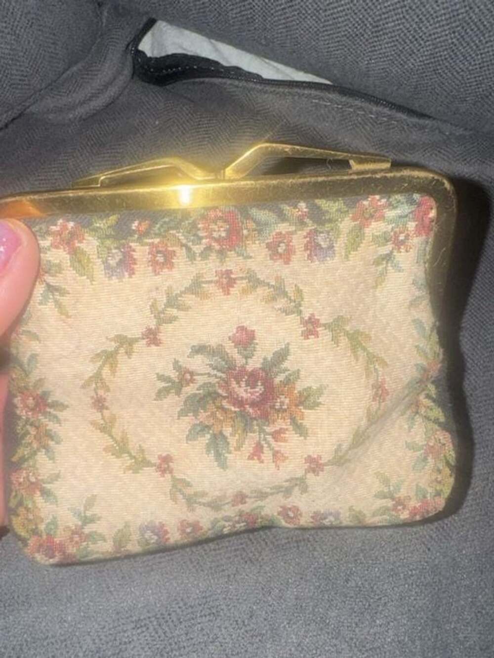 Vintage Tapestry Floral Walborg Clutch Purse Evening Bag - ,